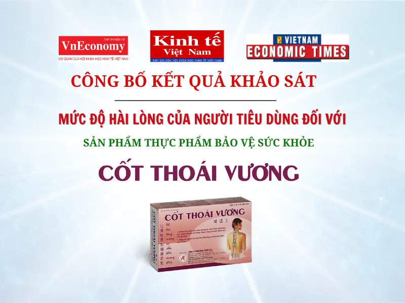 98,2% người dùng hài lòng và rất hài lòng về hiệu quả của thực phẩm bảo vệ sức khỏe Cốt Thoái Vương